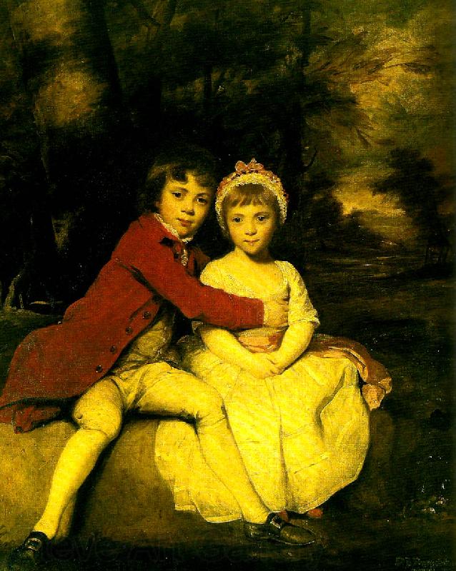 Sir Joshua Reynolds master parker and his sister, theresa